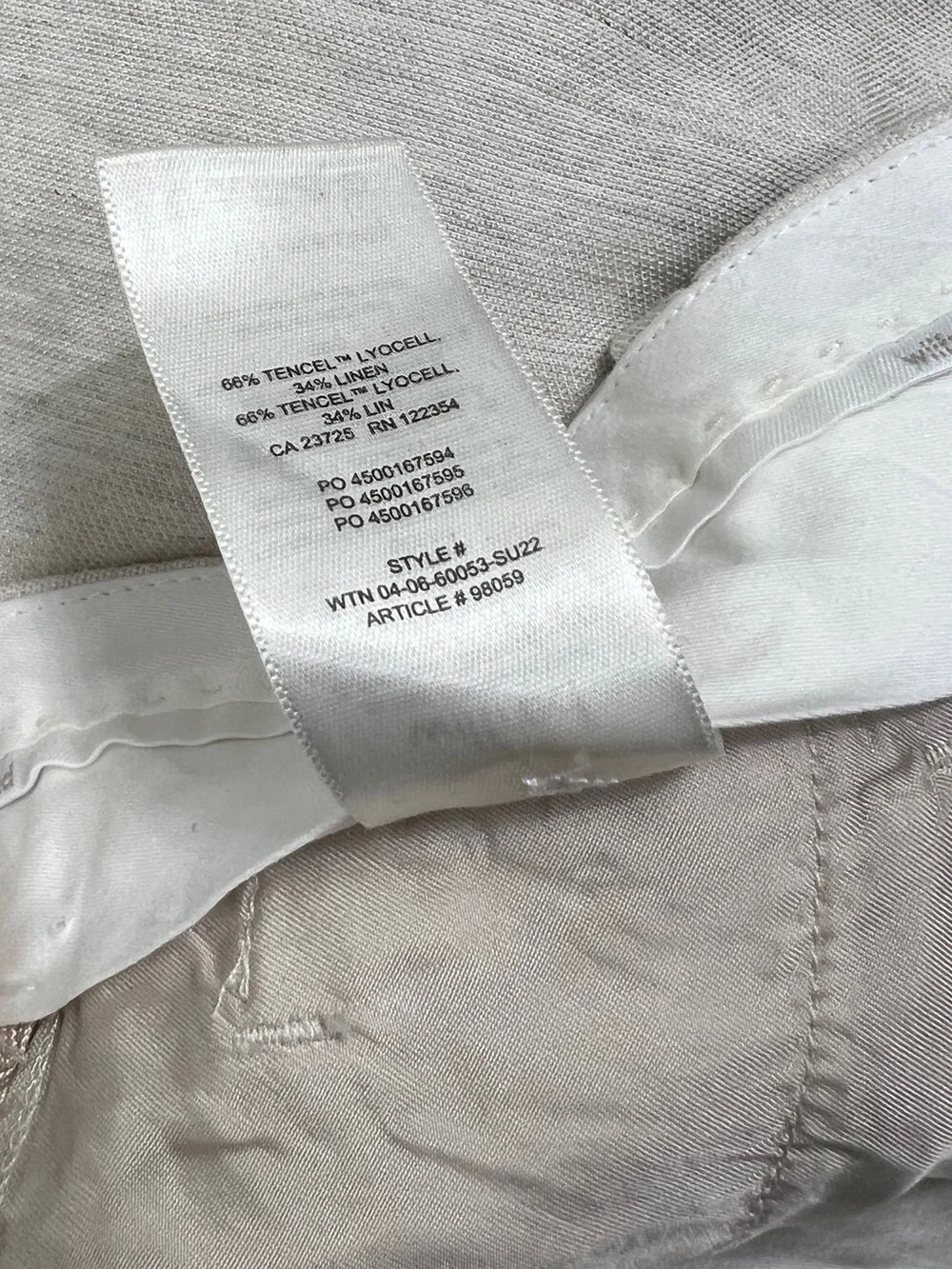 Aritzia Wilfred Carrot Linen Pant Natural Ecru